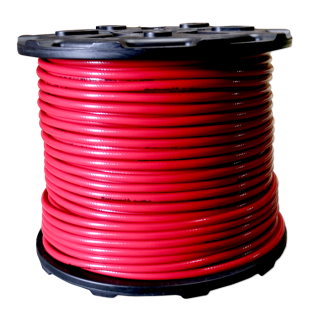 MANGUERA PLIOVIC 1/4" DI 250 PSI ROJA, ROLLO 228.75 MTS